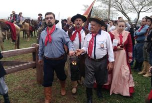 Distribuição da Chama Crioula