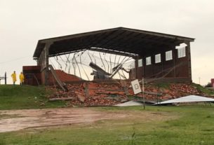 Estragos devido ao Temporal