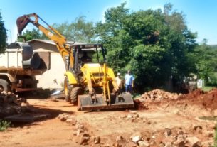 Canalização na Rua Walter Antolini