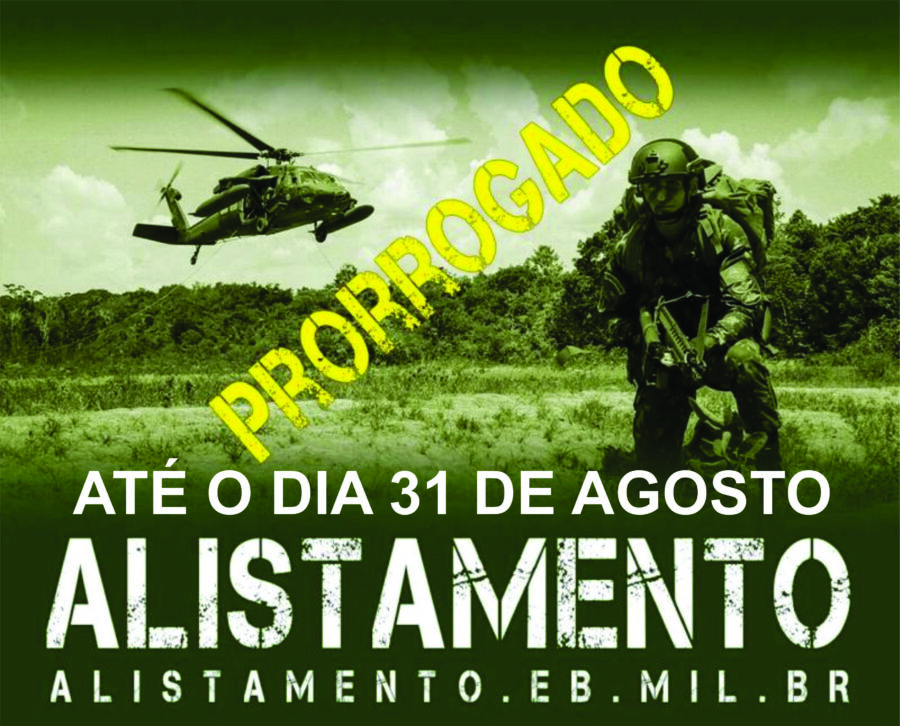 Prorrogado o prazo para alistamento militar em 2021