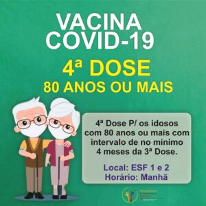 Covid-19: Saúde inicia aplicação da 4ª dose em idosos de 80+