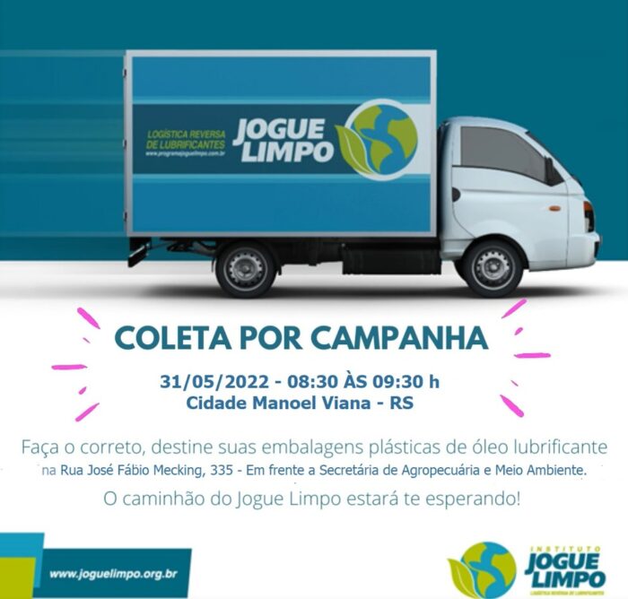 Coleta e segregação de embalagens de óleo lubrificante – Programa Jogue  Limpo – MB Engenharia e Meio Ambiente