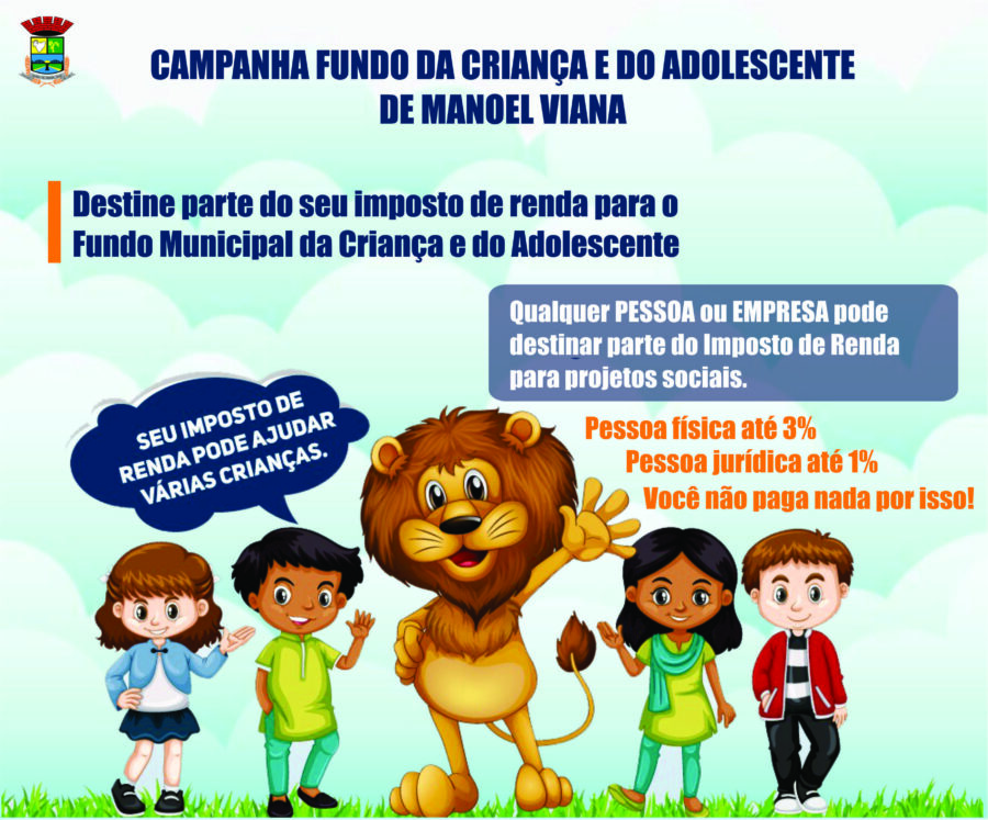 Fundo da Criança e do Adolescente pode receber doações da Declaração do Imposto de Renda