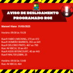 RGE informa desligamento programado: