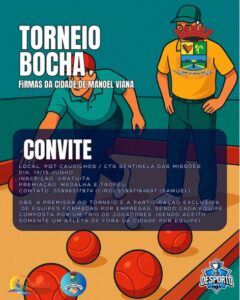 TORNEIO DE BOCHA: FIRMAS DE MANOEL VIANA.