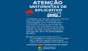 Secretaria de Fazenda informa aos motoristas de aplicativos: