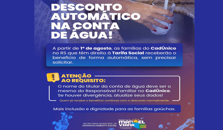 Tarifa Social de Água: atenção ao principal requisito!